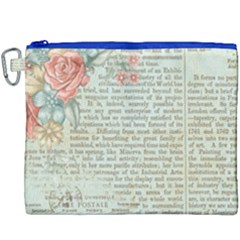 Vintage Floral Background Paper Canvas Cosmetic Bag (xxxl) by Celenk