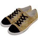 Vintage Map Background Paper Men s Low Top Canvas Sneakers View2