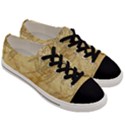 Vintage Map Background Paper Men s Low Top Canvas Sneakers View3