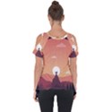 Design Art Hill Hut Landscape Cut Out Side Drop Tee View2