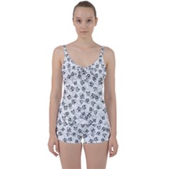 A Lot Of Skulls White Tie Front Two Piece Tankini by jumpercat