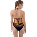 Crater Lake Oregon Mountains Halter Cut-Out One Piece Swimsuit View2