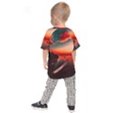 Sunset Dusk Boat Sea Ocean Water Kids Raglan Tee View2