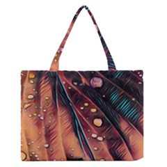 Abstract Wallpaper Images Zipper Medium Tote Bag
