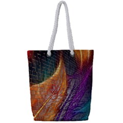 Graphics Imagination The Background Full Print Rope Handle Tote (small) by BangZart
