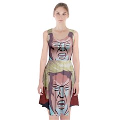 Donald Trump Pop Art President Usa Racerback Midi Dress