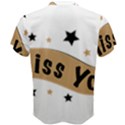 Lettering Miss You Banner Men s Cotton Tee View2