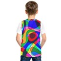 Digital Multicolor Colorful Curves Kids  SportsWear View2