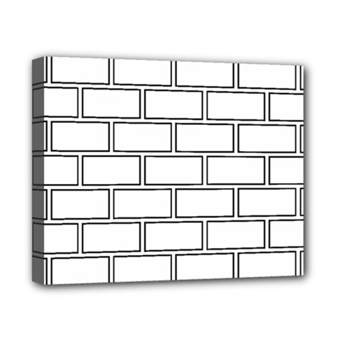 Wall Pattern Rectangle Brick Canvas 10  X 8 