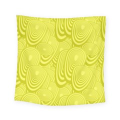 Yellow Oval Ellipse Egg Elliptical Square Tapestry (small)