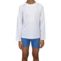 Pattern Background Monochrome Kids  Long Sleeve Swimwear