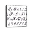 Font Lettering Alphabet Writing Mini Canvas 4  x 4  View1
