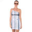Plank Pattern Image Organization One Soulder Bodycon Dress View1