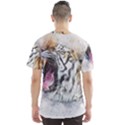 Tiger Roar Animal Art Abstract Men s Sports Mesh Tee View2