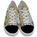 Doodle New Year Party Celebration Women s Low Top Canvas Sneakers View1