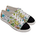 Doodle New Year Party Celebration Women s Low Top Canvas Sneakers View3
