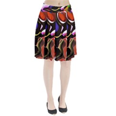 Abstract Background Design Art Pleated Skirt