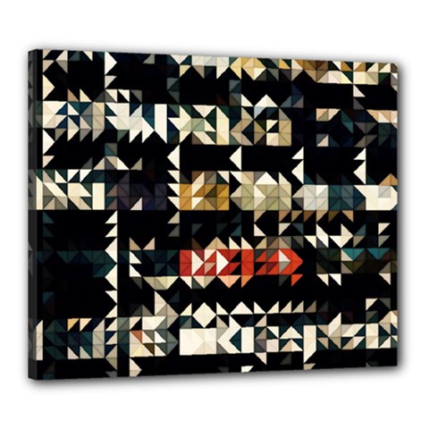 Art Design Color Banner Wallpaper Canvas 24  X 20 