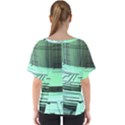 Futuristic Urban Architecture V-Neck Dolman Drape Top View2