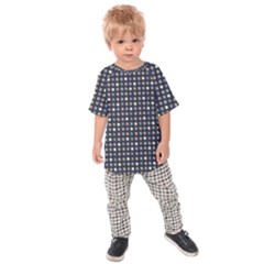 Beige Blue Cream Eggs On Grey Blue Kids Raglan Tee