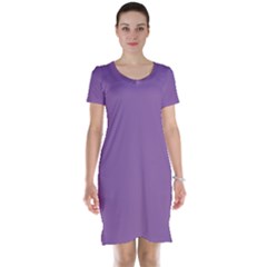 Another Purple Short Sleeve Nightdress by snowwhitegirl