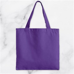 Purple Star Zipper Grocery Tote Bag