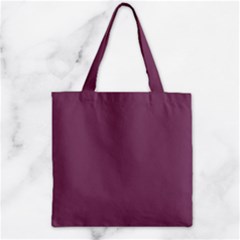 Medium Grape Zipper Grocery Tote Bag