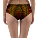 India Mystic Background Ornamental Reversible Mid-Waist Bikini Bottoms View2