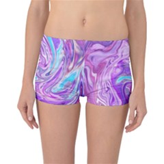 Abstract Art Texture Form Pattern Reversible Boyleg Bikini Bottoms