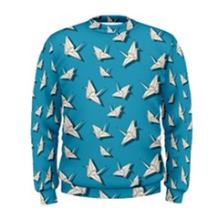 Paper Cranes Pattern Men s Sweatshirt by Valentinaart