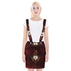 Wonderful Hearts With Dove Braces Suspender Skirt