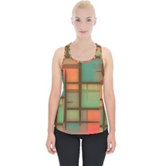 Background Abstract Colorful Piece Up Tank Top