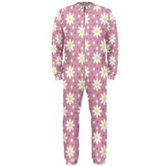 Daisy Dots Pink Onepiece Jumpsuit (men)  by snowwhitegirl