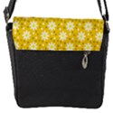 Daisy Dots Yellow Flap Messenger Bag (S) View1