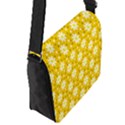 Daisy Dots Yellow Flap Messenger Bag (S) View2