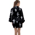 White Cross Long Sleeve Kimono Robe View2