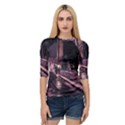 Texture Abstract Background City Quarter Sleeve Raglan Tee View1