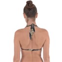 Fractal Abstract Pattern Spiritual Halter Neck Bikini Top View2