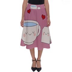 Cute Tea Perfect Length Midi Skirt by Valentinaart