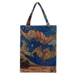 Bats Cubism Mosaic Vintage Classic Tote Bag by Nexatart