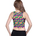 Background Geometric Triangle Racer Back Crop Top View2