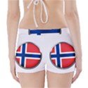 Norway Country Nation Blue Symbol Boyleg Bikini Wrap Bottoms View2