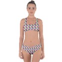 Background Abstract Geometric Criss Cross Bikini Set View1
