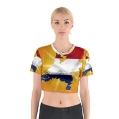 Holland Country Nation Netherlands Flag Cotton Crop Top