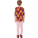 Geometric Pattern Triangle Kids  Quarter Sleeve Raglan Tee View2