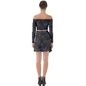 Abstract Collage Patchwork Pattern Off Shoulder Top with Skirt Set View2