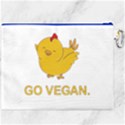 Go Vegan - Cute Chick  Canvas Cosmetic Bag (XXXL) View2