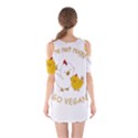 Go Vegan - Cute Chick  Shoulder Cutout One Piece View2