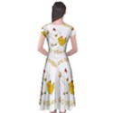 Go Vegan - Cute Chick  Cap Sleeve Wrap Front Dress View2