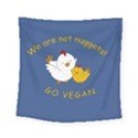 Go Vegan - Cute Chick  Square Tapestry (Small) View1